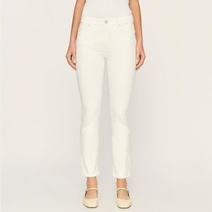 White DL1961 straight leg jeans